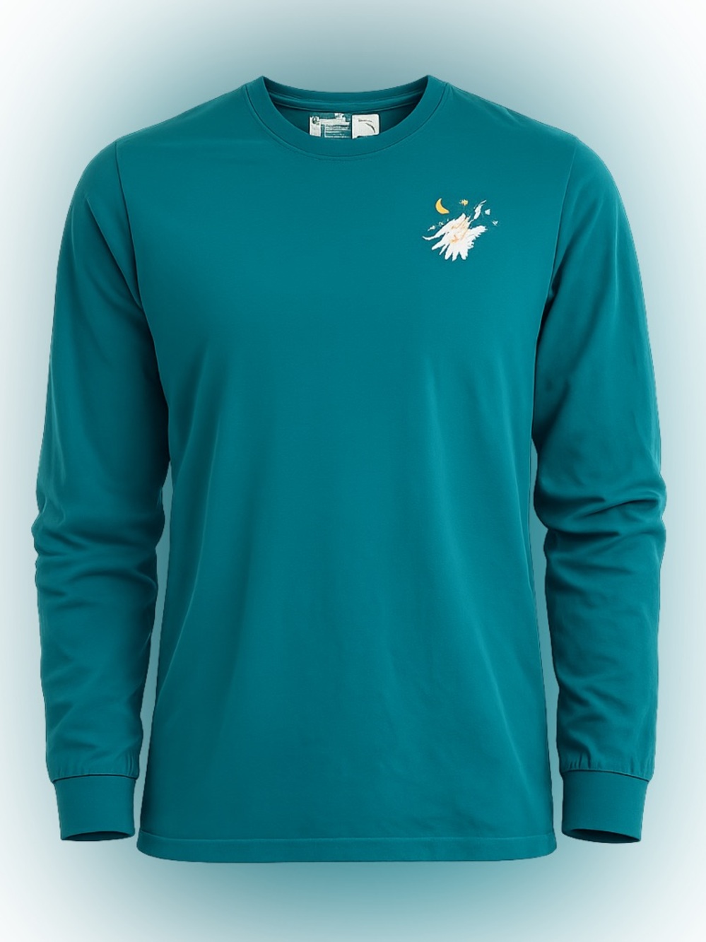 Official Dutch Bros Coffee Killer Coffee Long Sleeve Tee Shirt Womens Large Teal